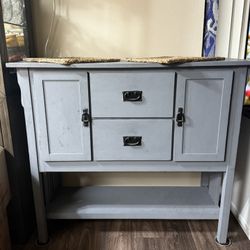 🩶 Gray Accent Cabinet / Sideboard – $20 (Yorba Linda)