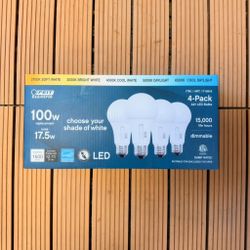 Feit Electric LED 100W Replacement A21 5-CCT 4 Pack $10