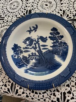 Blue Willow Ceramic Decorative Plate
