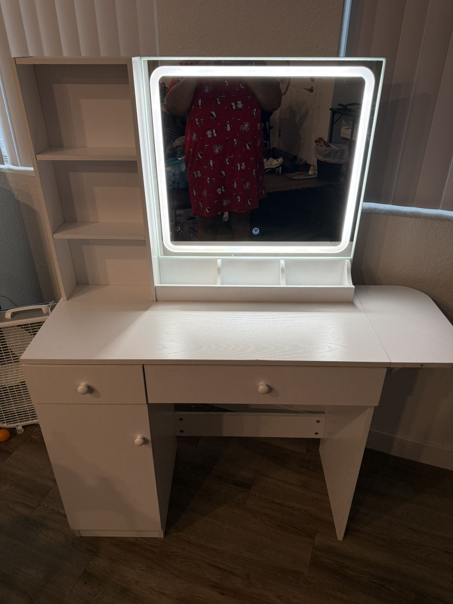 LED Light Vanity With Power Outlet $75