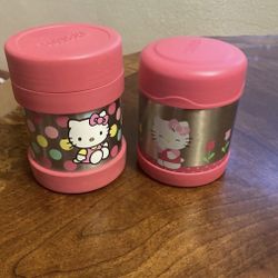 Hello Kitty Thermos Multi Set Of 2 READ!