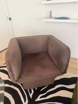 Modway Velvet Brown Accent Chair