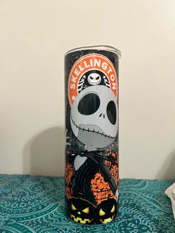 Jack Skellington Halloween Skinny Tumbler