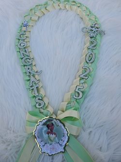 Tiana From Princess And The Frog 2025 Graduation Leis, Personalized Graduation Lei, Princess And The Frog Money Leis, Class Of 2025 Graduation Leis