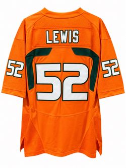 Miami Hurricanes Ray Lewis jersey large new