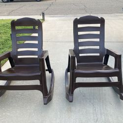 Super Clean, Beautiful, Twins, Plastic Rocking Chairs