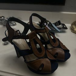 Blue Jessica Simpson High Heels