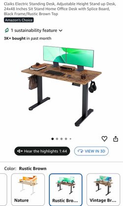 Adjustable desk new  $80