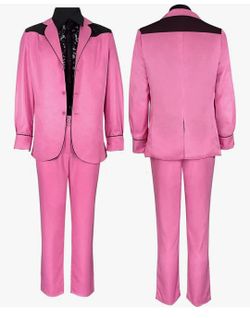 New Mens Suit Cosplay Costume Halloween Uniform Outfits Blazer Jacket Shirt and Pants, XS, Extra Small