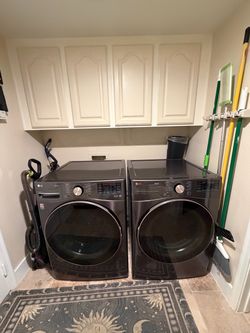 LG ThinQ Front-Load Washer & Dryer Set