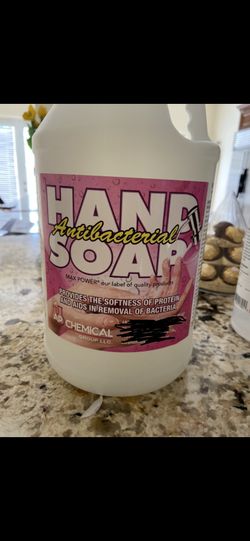Antibacterial hand soap - $20 (box with 4 gallons)