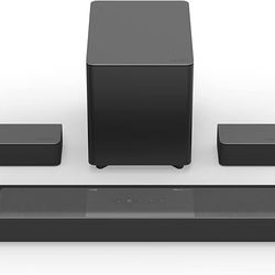 VIZIO M-Series 5.1.2 Immersive Sound Bar with Dolby Atmos, DTS:X, Bluetooth, Wireless Subwoofer, Voice Assistant Compatible, Includes Remote Control -