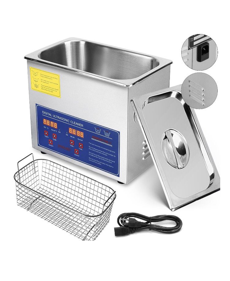 VEVOR 3L Ultrasonic Cleaner Stainless Steel Industry Heated Heater w/Timer