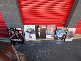 Set of 6 Framed Classic Movie Posters