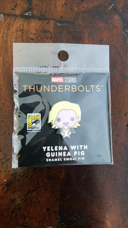 SDCC 2025 100% SOFT Exclusive Marvel Studios’ Thunderbolts* Yelena With Guinea Pig Enlamel Pin