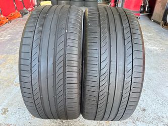 Two Tires 285/40/22 Continental Contisportcontact Contiseal with 90% Left amazing deal