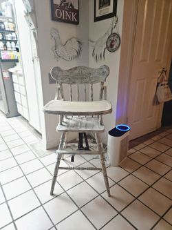Vintage wooden highchair