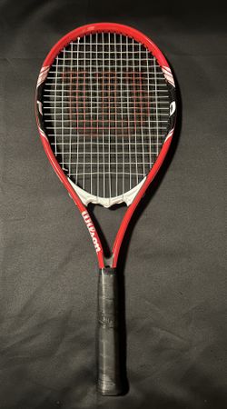 Wilson Roger Federer Tennis Racquet (length: 27")(Grip:4 3/8") Stop Shock Red