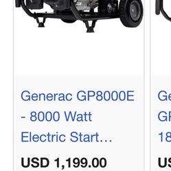 Generator Generac 8000