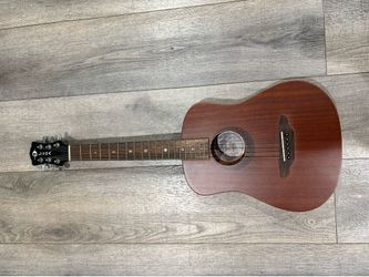 Used Luna Muse Safari Series 3/4 Dreadnought Travel Acoustic Guitar Mahogany