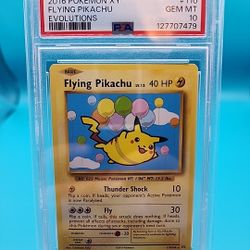 2016 Flying Pikacha Xy Evolutions Psa 10