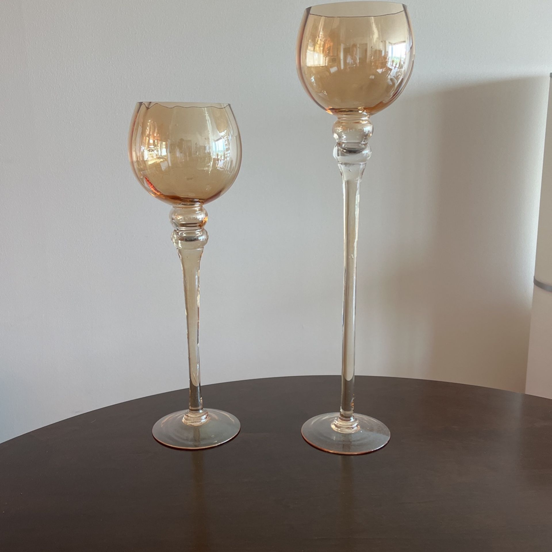 Glass Candle Pillars