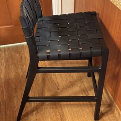 Leather Stratton Low Back Counter Stool