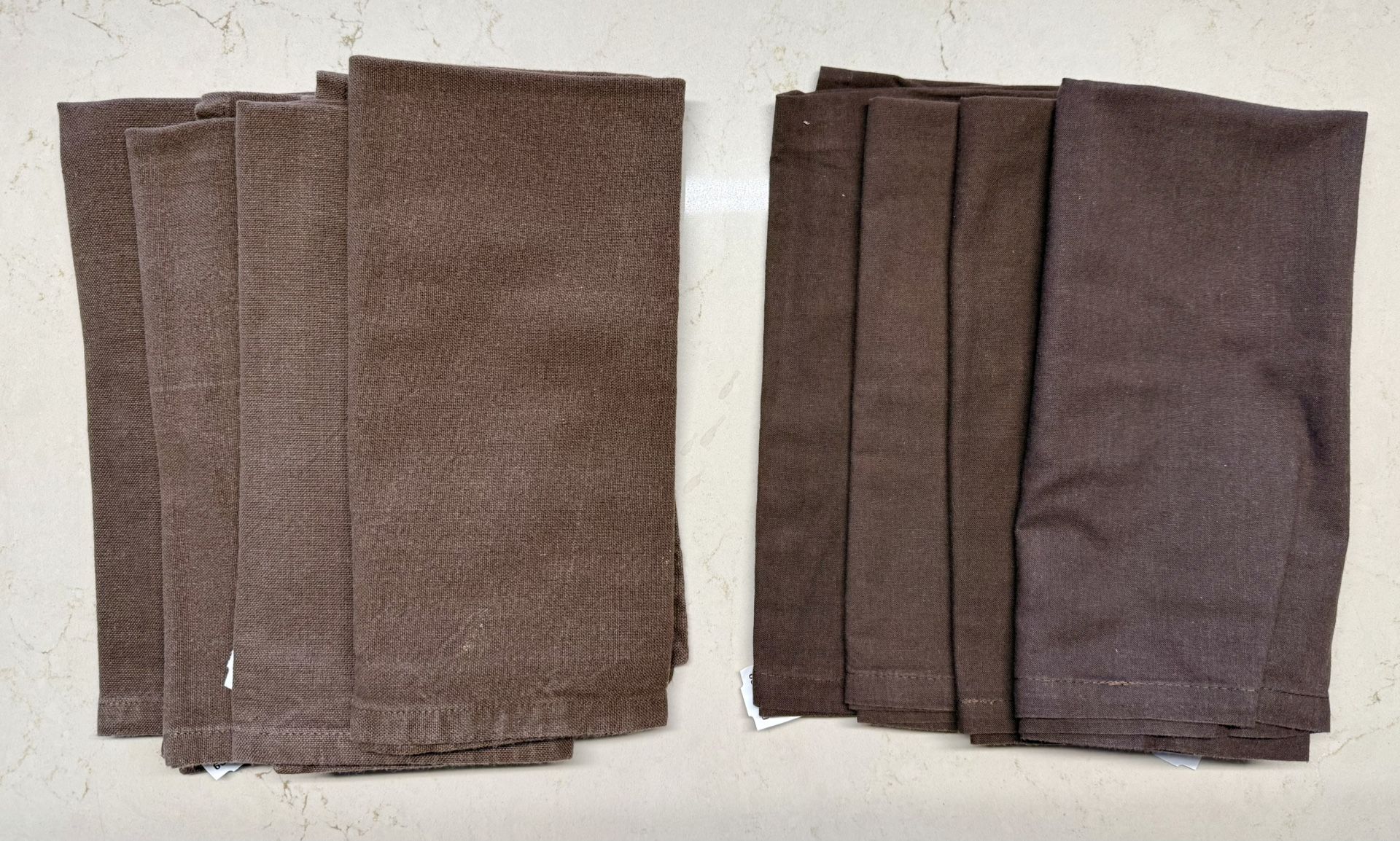 Set of 8 Brown Cloth Napkins