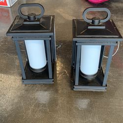 Outdoor lights for garage entry