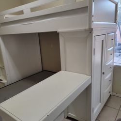 Large White Bunk Bed