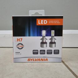 Sylvania H7 LED Power Sports Fog Headlights 2 Bulbs Cool White H7SL.BX2 - SEALED