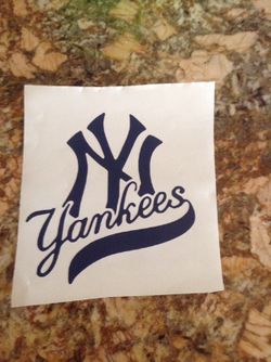 Yankees vinyl decal