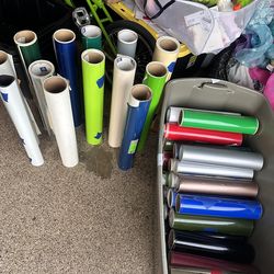 Rolls of vinyl film For decals and other hobbies ￼