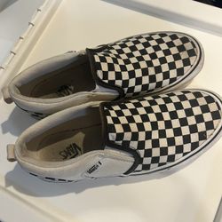 Men’s 6 Vans Checkerboard Slip Ons Like New