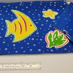 4 Blue Plate Mats And 4 Blue Napkins