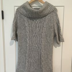 Old Navy Cable Knit Cowl Neck Sweater Dress – Gray, Size Large