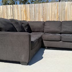 Ashley Alenya Charcoal 2-Pc Sectional (LAF) — Big & Comfy — Delivery Available 🚚