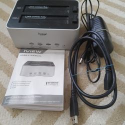 Dual Clone 2-Bay Docking Station for 2.5" 3.5" SATA HDD with USB 3.0 - $30

