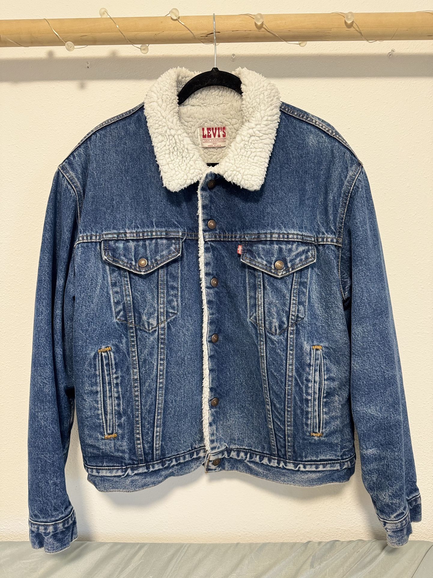 Vintage Levis Denim Sherpa Jacket