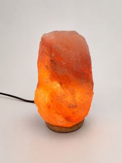 Himalayan Salt Lamp with Wood Base – Works Great