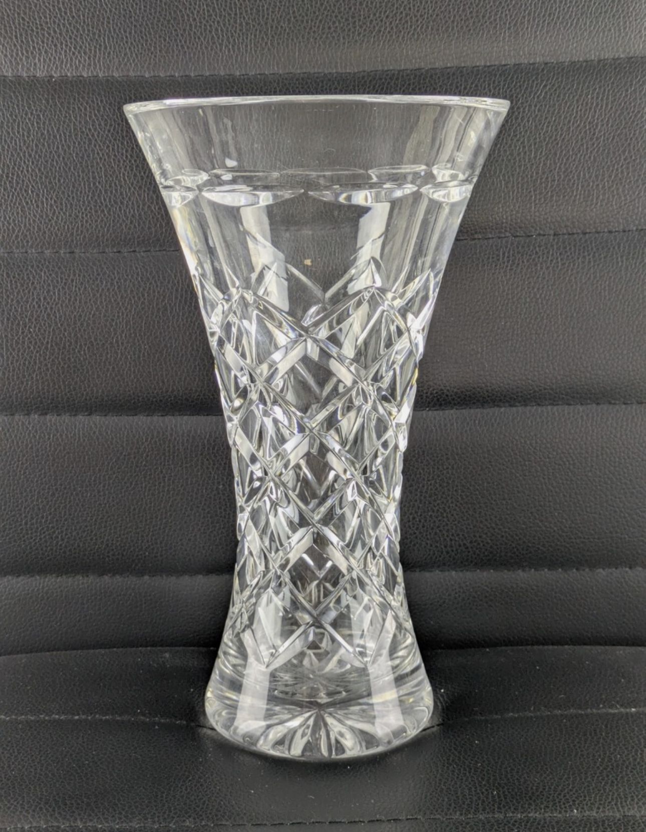 Vintage 9" Lead Crystal Vase – Elegant Cut Glass