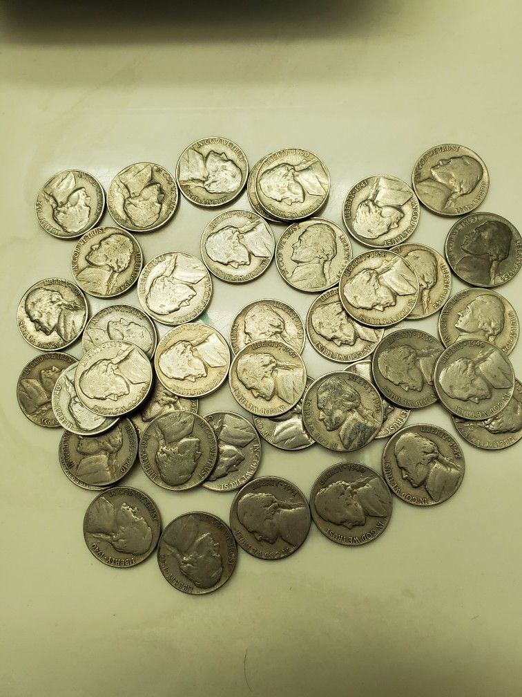 Roll Of 40 Lower date Jefferson Nickels