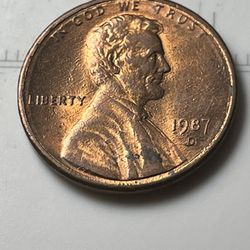 6 / Penny. 1987 D Doubles Errors