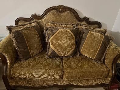 Solid Wood Sofa Set