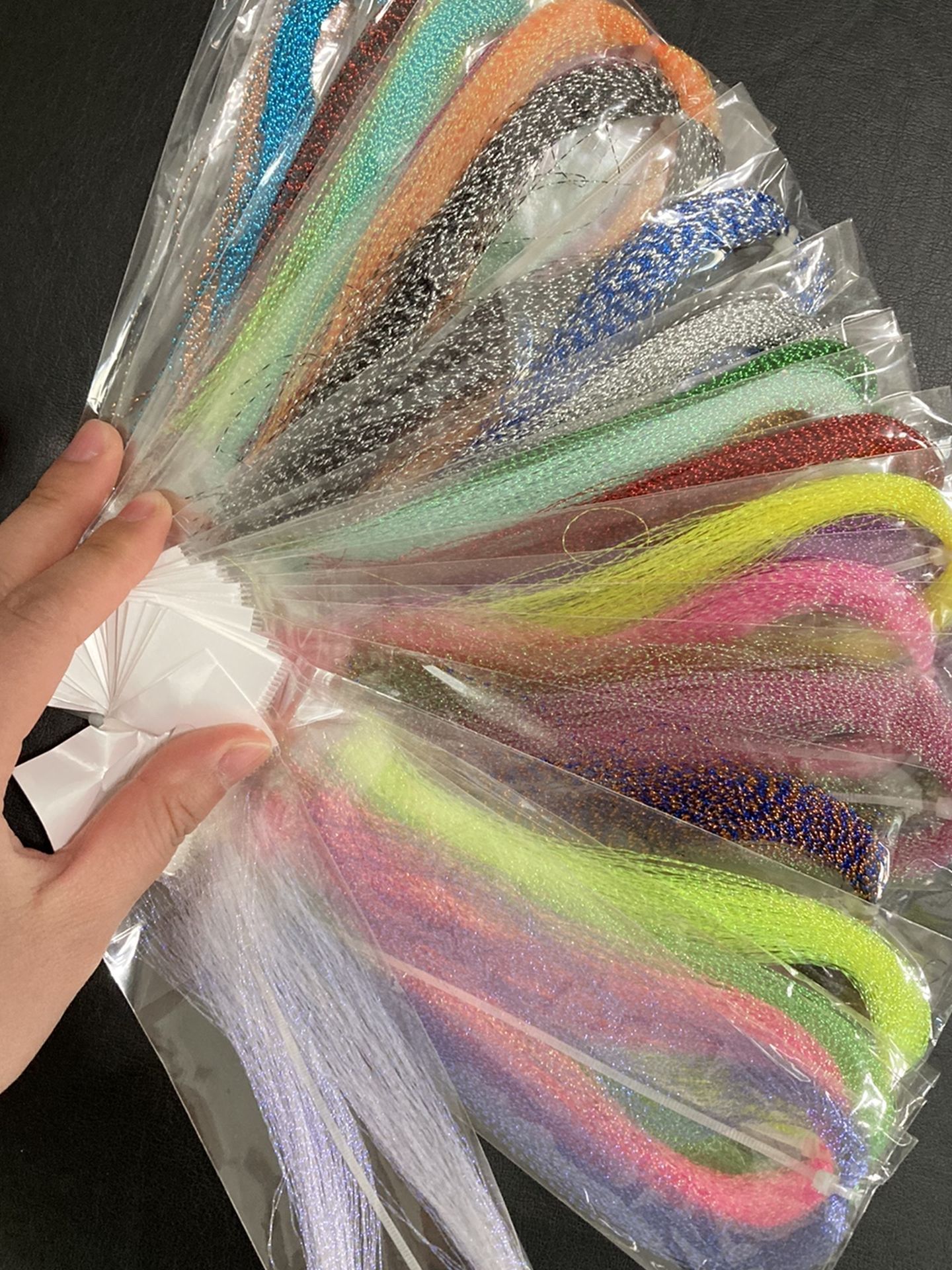 Fly Tying Materials 31 Bags Crystal Flash Holographic Flashabou Flies Fishing Lures Making