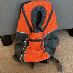 Dog Orange Backpack Carrier 