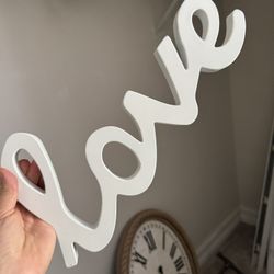 Wooden “Love” Sign