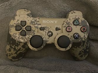 OFFICIAL SONY PlayStation 3 PS3 DualShock 3 Controller – Camo Green – New Battery & Analog Sticks  🎮 OFFICIAL SONY OEM PS3 CONTROLLER 🎮  Awesome cam