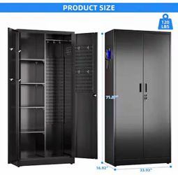 New metal utility storage cabinet