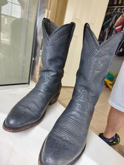 Tecovas 9.5 d Jasper smooth gunsmoke ostrich